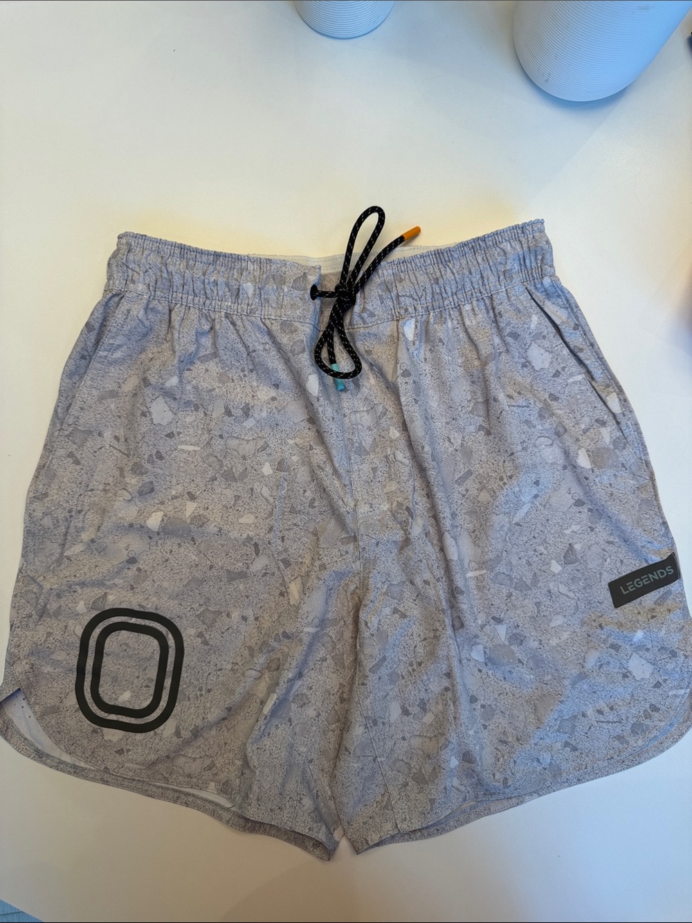 Overtime x Legends Men's Gray Patterned Athletic Shorts